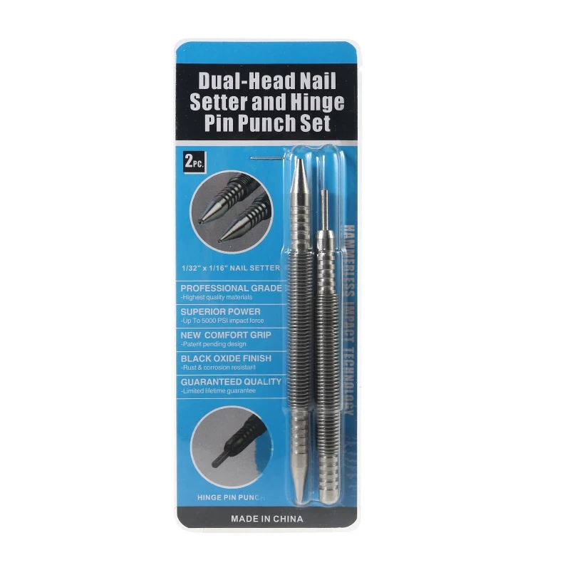 

2 шт., безударный перфоратор для гвоздей для ежедневного домашнего обслуживания, высокая твердость