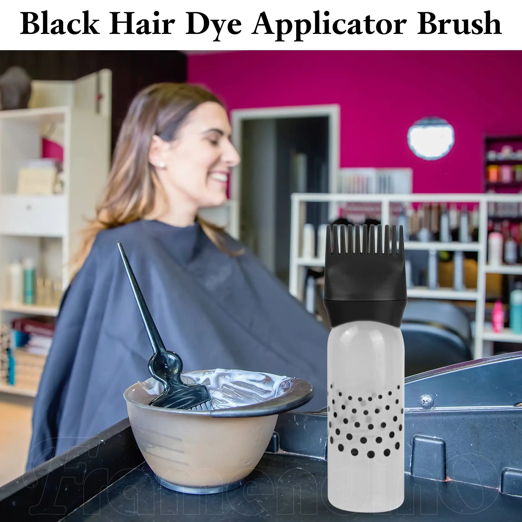 Hair Dye Applicator Bottle 120ML Plastic Dyeing Shampoo Bottle Oil Comb Brush Styling Tool Hair Coloring Tools