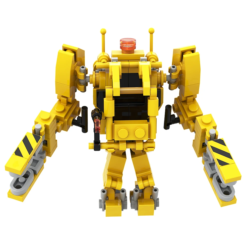 Moc Classic Movie Aliensed Machinery Power Loader Building Block Set Mecha Robot P-5000 Powered Work Loader Brick Toys For Kids