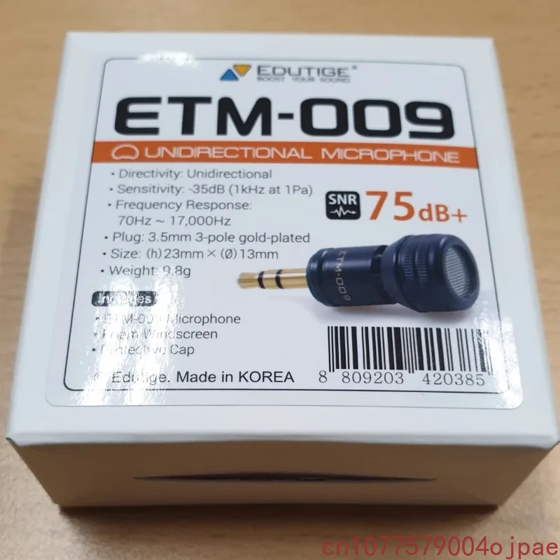 

Korea EDUTIGE Black Card/ZV1/E10 Mirrorless Camera Live VLOG Pointing Microphone Microphone ETM-009