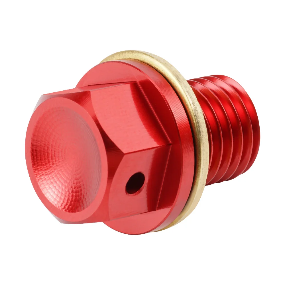 M12xP1.5 Magnetic Oil Drain Plug Bolt Screw Honda CR125 250 250R CRF250R XR 250 600R 650L CBR1000RR Suzuki Yamaha Kawasaki oil drain plug motorcycle screws stainless steel screw stainless steel bolt carbon steel bolts brass standoff bolt