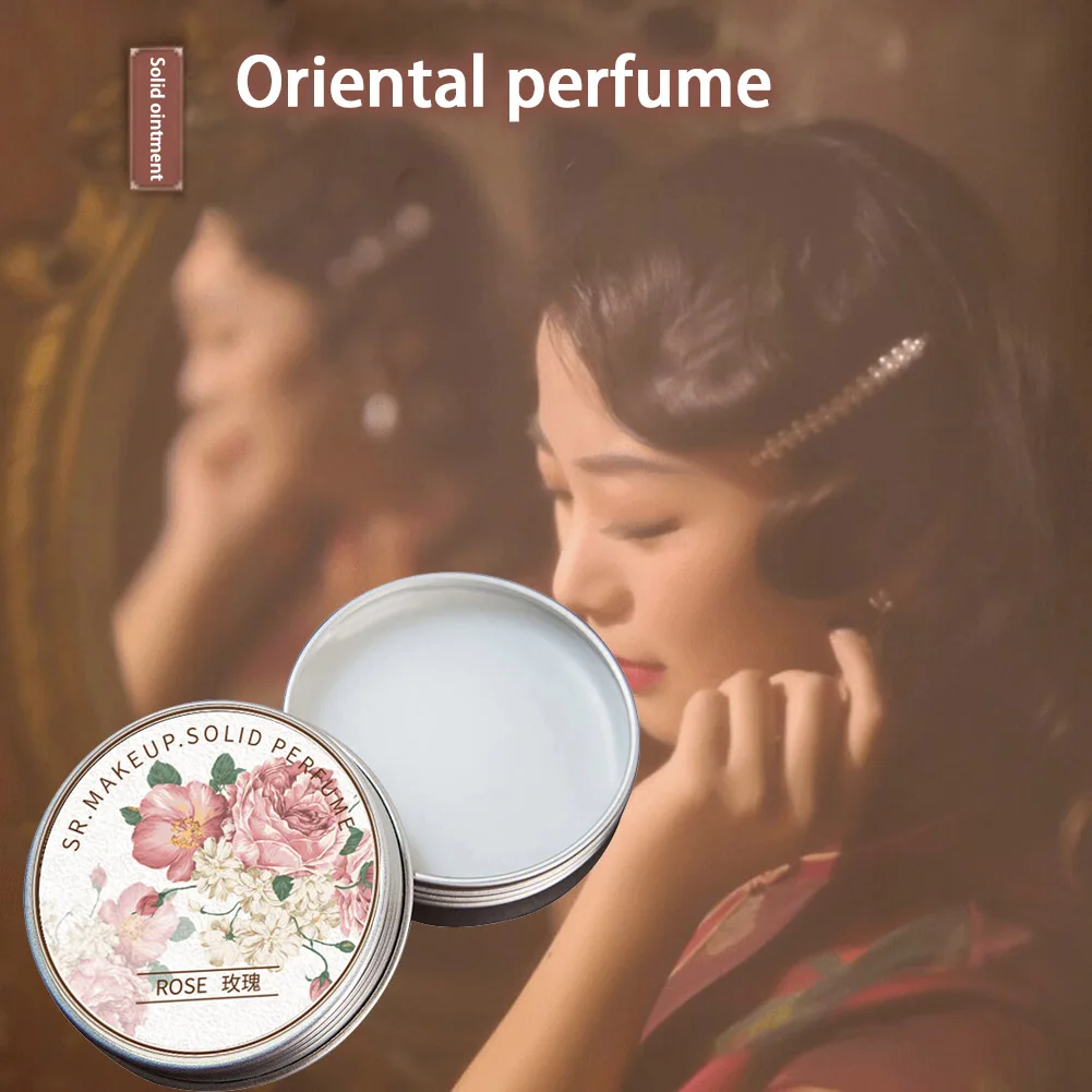 

Sdotter Chinese Women Solid Perfume Portable Solid Balm Long-lasting Fragrances Fresh and Elegant Female Solid Perfumes Body Aro