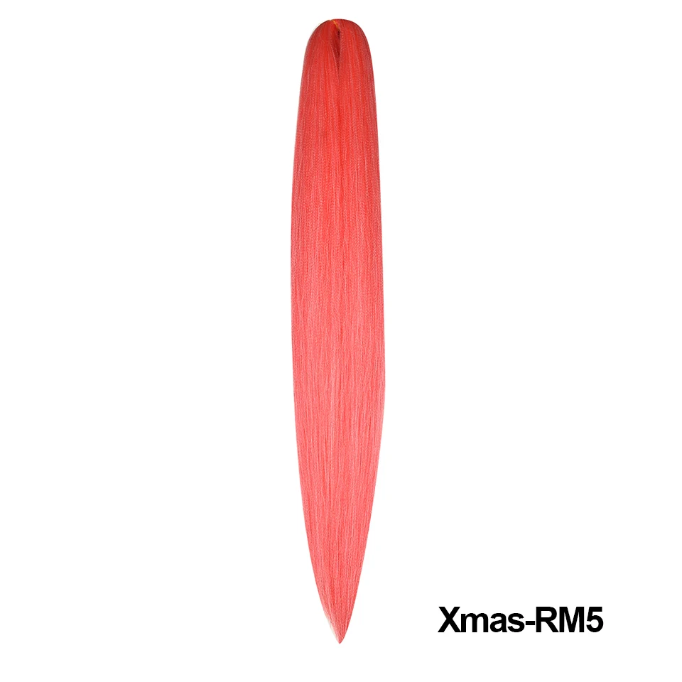 Miss Rola Synthetic New Christmas Colors Kanekalon Hair Jumbo Braid Yaki Straight Hair Extension Twist Braid Bulk
