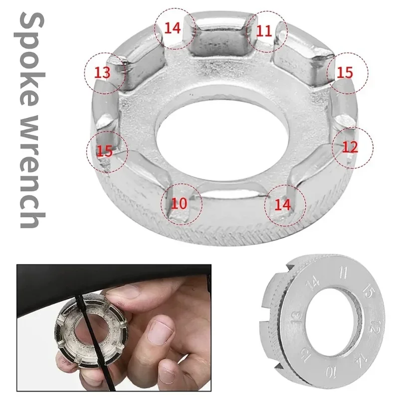 Bicycle Spoke Wrench Bike Wheel Rim Adjuster Spanner Tool Mini Mountain Road Cycling Demolition Axis Steel Wire Repair bike accessories