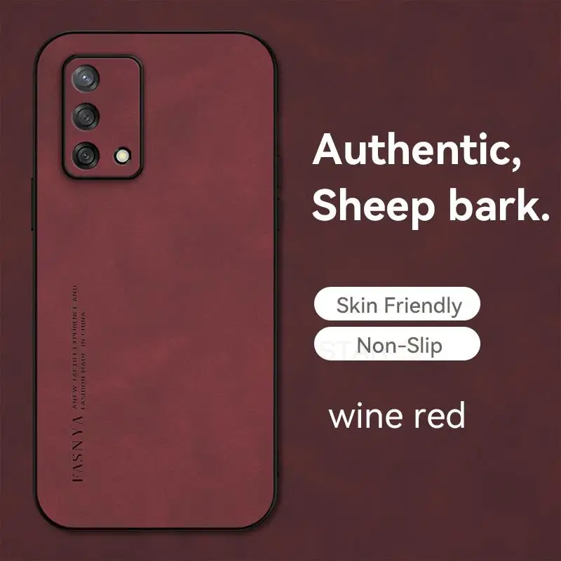 Luxury Sheepskin Leather Retro Men’s Business Back Case Cover