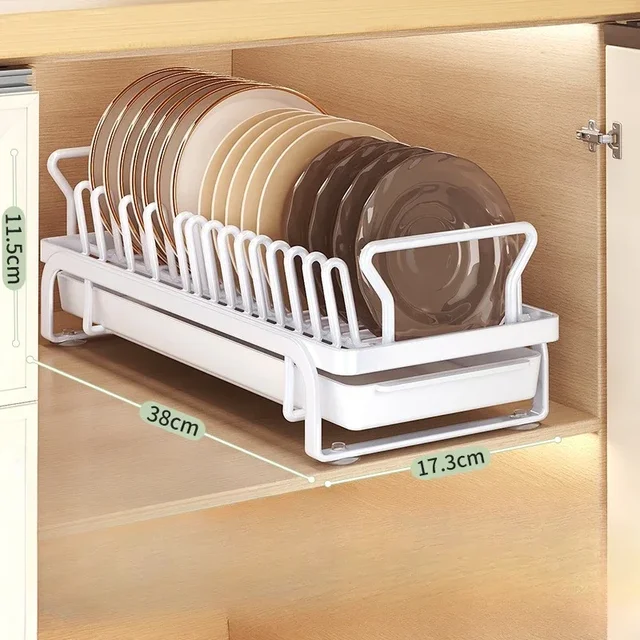 Sorty™ Glide out cabinet drawer Dish Organizer