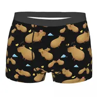 Chill Cute Men Boxer Briefs Capybara Breathable Creative Underpants Top Quality Print Shorts Gift Idea 1