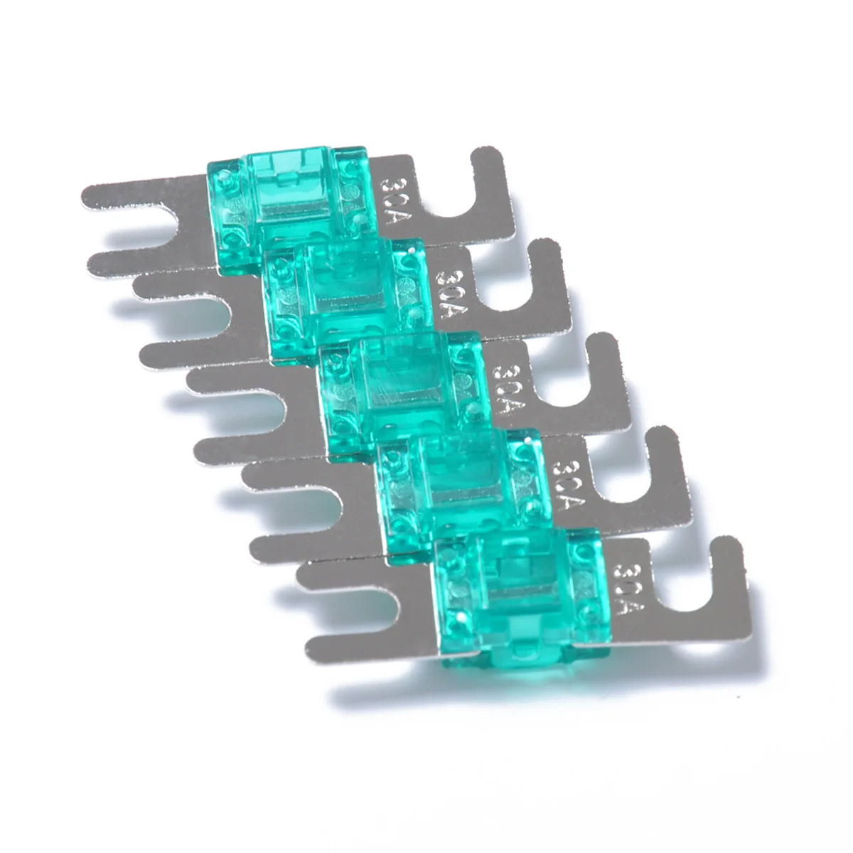 5pcs Auto Stud Fuses Nickel Plated 30/40/60/80/100A AFS Mini ANL Fuses Auto Replacement Multicolors for Car Stereo Audio