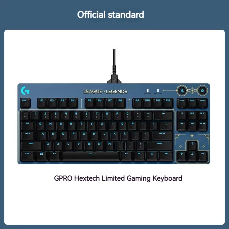

Клавиатура Logitech Gpro, Проводная Механическая игровая клавиатура Lol Hextech для киберспорта, клавиатура для ноутбука и настольного компьютера, подарочная