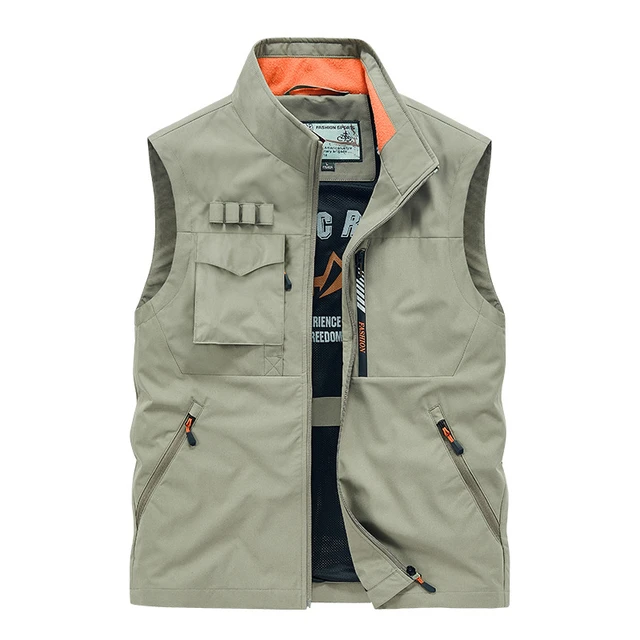 2023 Men's Outdoor Thin Multi-Pocket Leisure Cargo Vest