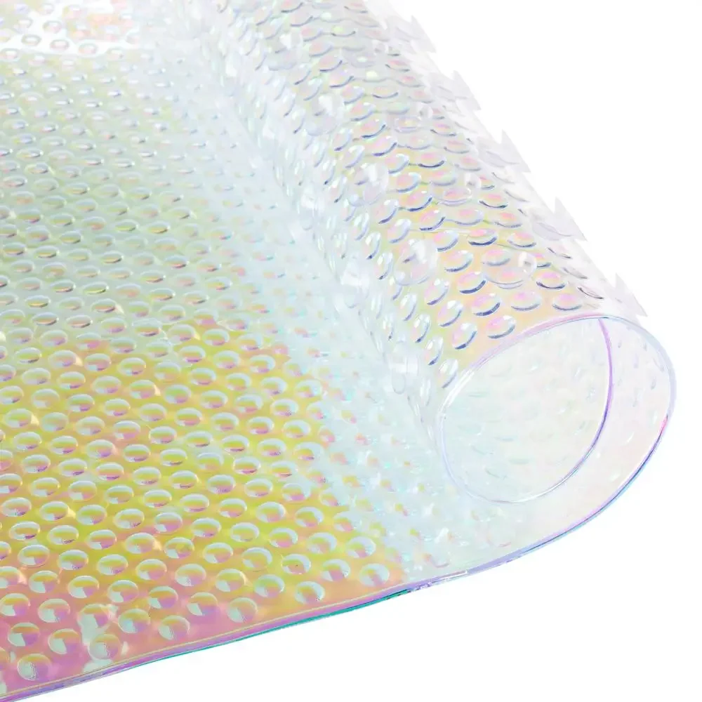 Oval Anti-Slip Bathmat 36" x 18.1" Soft PVC Massaging Shower Mat