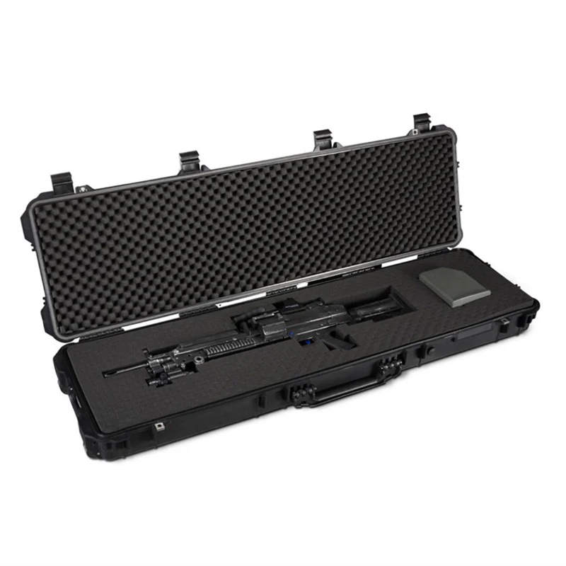 Long Tool Case gun Box Large Toolbox Impact Resistant Sealed Waterproof Case Equipment Camera Storage Case With Pre-cut Foam 3