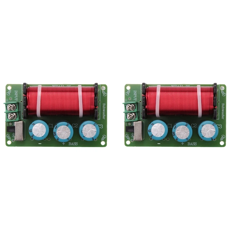 2X Subwoofer Crossover Subwoofer Frequenza Altoparlante Filtro Incrociato