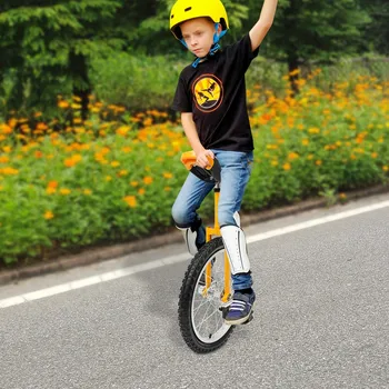 Adjustable Exercise Unicycle Outdoor Unicycle One Wheel Bike For 5-60 Years Old