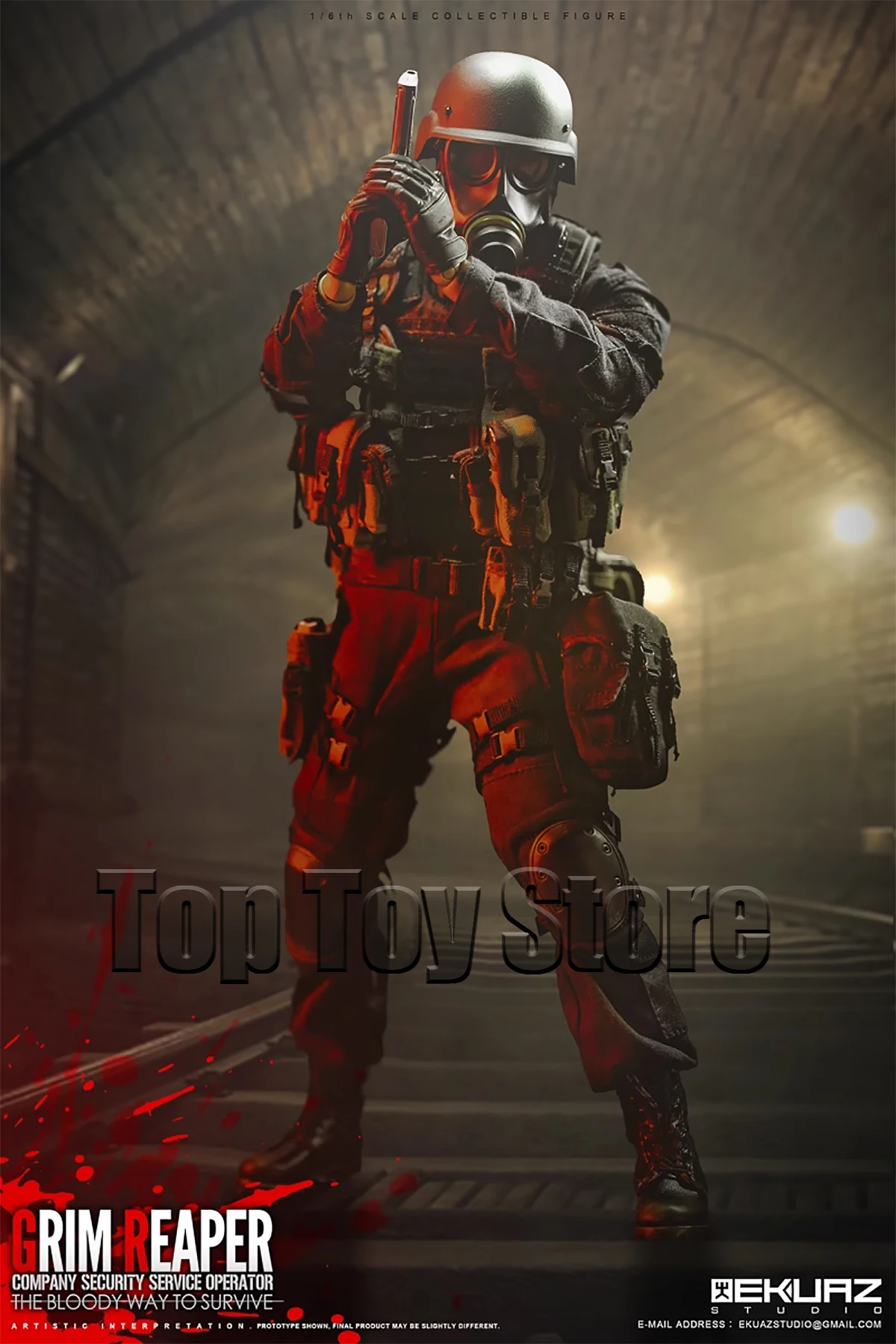 EKUAZ STUDIO EKS05 1/6 Hunk Grim Reaper Company Security Service