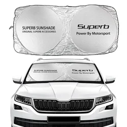 Premium Car Windshield Sunshade Cover and Accessories (For Superb)