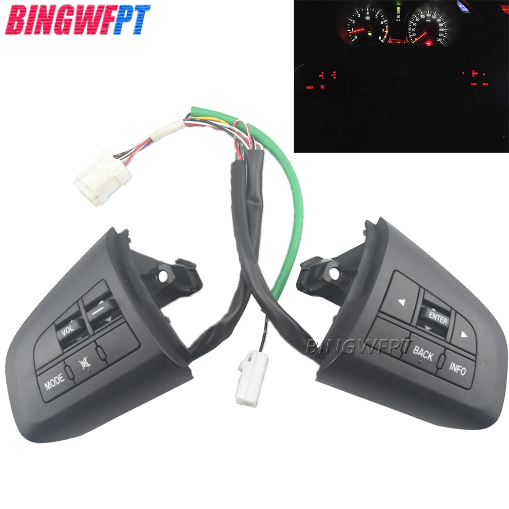 

BINGWFPT Original Steering Wheel Control Button For Mazda 3 2010 Cx-5 Cx-7 Switch Car Styling Volume Mode Function