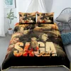 Vinland Saga Retro Duvet Cover Set King Queen Double Full Twin Single Size Bed Linen Set 1
