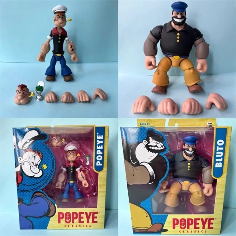 

Фигурка героя мультфильма Popeye Classics, фигурка аниме Bluto Popeye, Коллекционная модель, кукла, игрушка, подарок