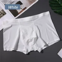 3 pièces de haute qualité hommes sous-vêtements en soie glacée été mince respirant sans couture culottes Sexy hommes caleçons grande taille 5