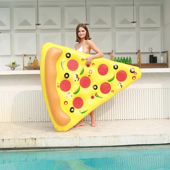 Hot Giant Pizza Swimming Pool Floating Inflatable Mattress Swimming Ring Circle Island Cool Water Party Pool Toy Pool Float 4