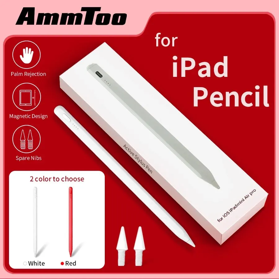 Stylus Pen for iPad 2018 2022 Fast Charge For iPad Pencil Palm Rejection with Power Display Led Indicators, ,   - AliExpress