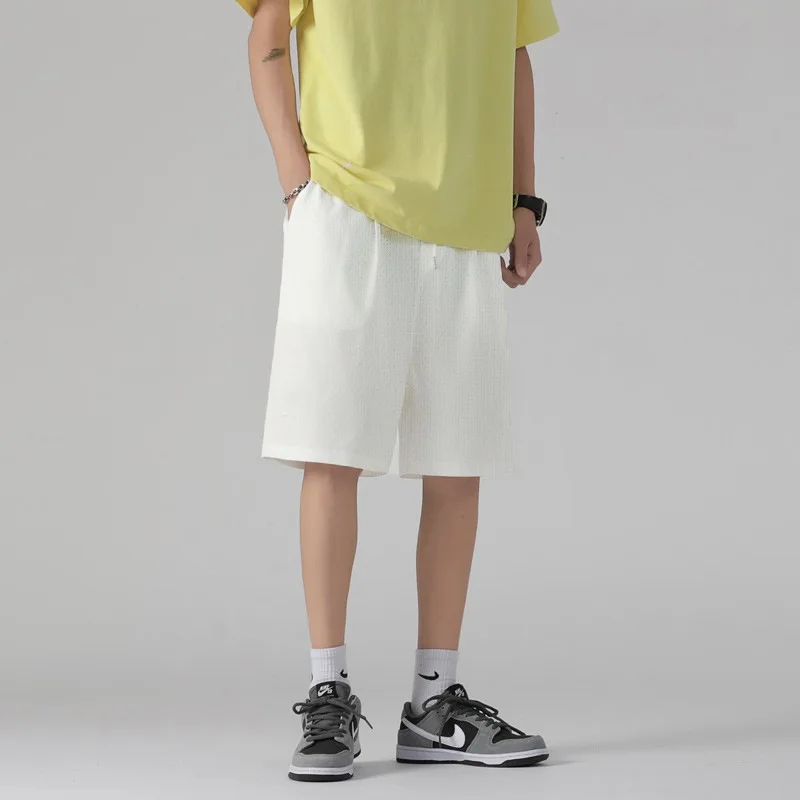 شورت من البوليستر والحرير الجليدي للرجال ، مرن ، م...