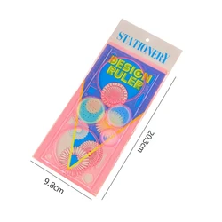 Geometric Design & Drawing Tools Set (1pc PINK)