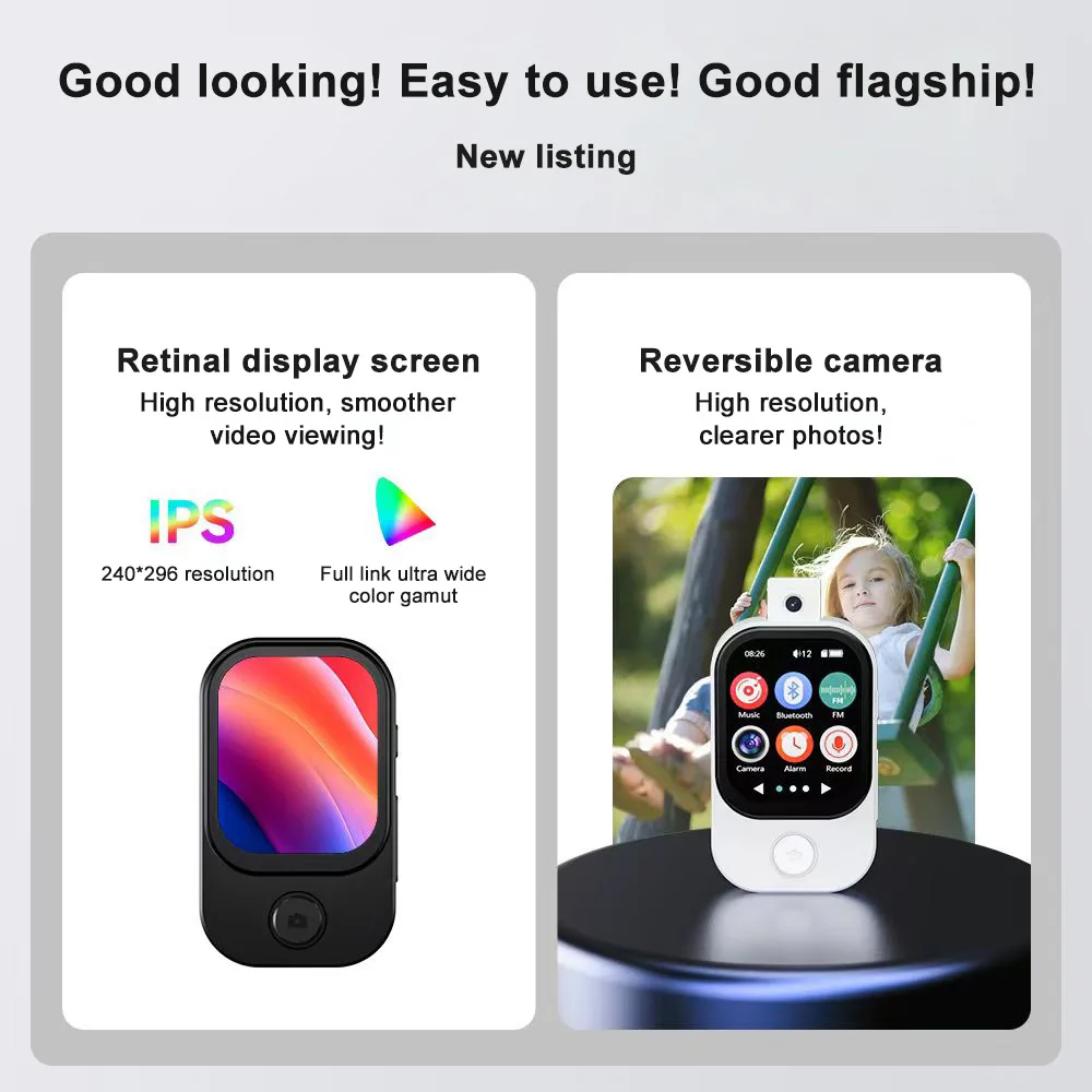 MP3/ MP4 Music Player, Supports Photo Taking & Video Recording, Bluetooth Connec