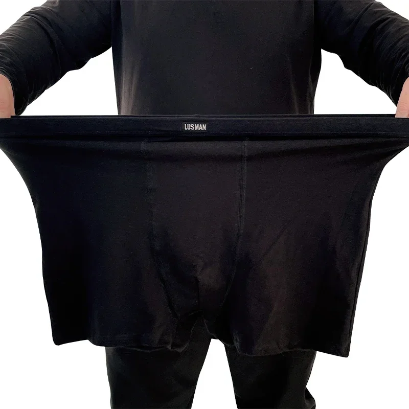 Packung mit 1/2/3 Herren-Boxershorts aus Baumwolle in Übergröße für 95–220 kg, große Unterwäsche, hohe Qualität, 0XL-8XL – Detail 3