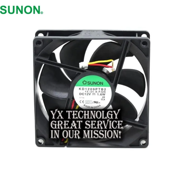 

For SUNON New KD1209PTB2 92mm 9225 12V 1.6W mute durable chassis cooling fan speed 92*92*25mm