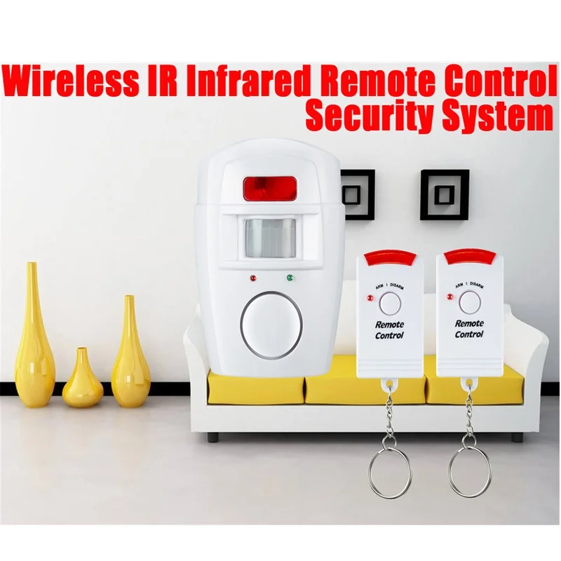 1 Set Home Security PIR MP Alert Infrared Sensor Anti-theft Motion Detector Alarm Monitor Wireless Alarm system+2 remote control - 3