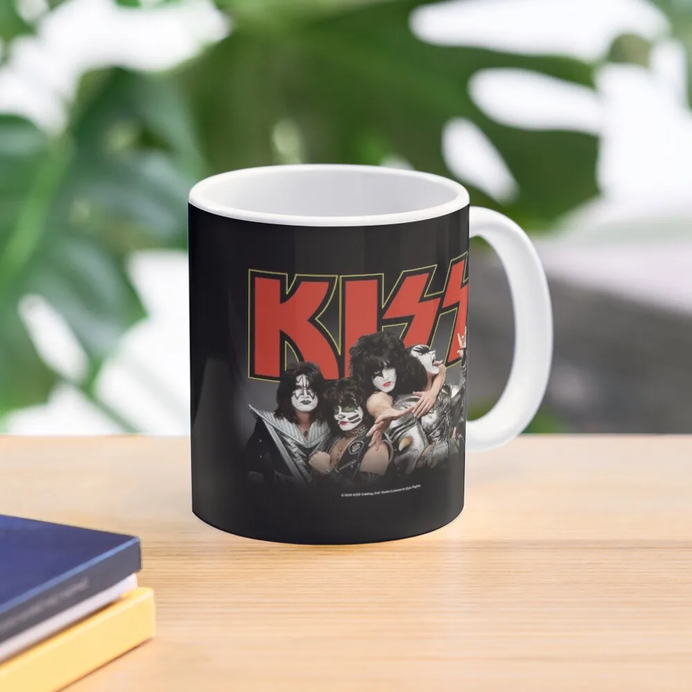 

KISS Band - Red & Yellow Logo Coffee Mug Porcelain Personalized Glasses Mug