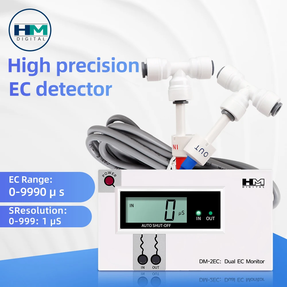 Digital Online Water Quality Tester Dual Probe TDS Meter LCD DM-2 EC ...