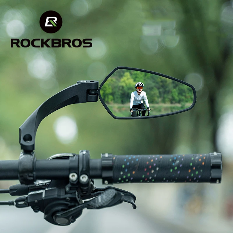 Espejo retrovisor para manillar de ajustable Reflector de visión trasera de amplio rango Espejos de ciclismo Accesorios para bicicletas| | - AliExpress