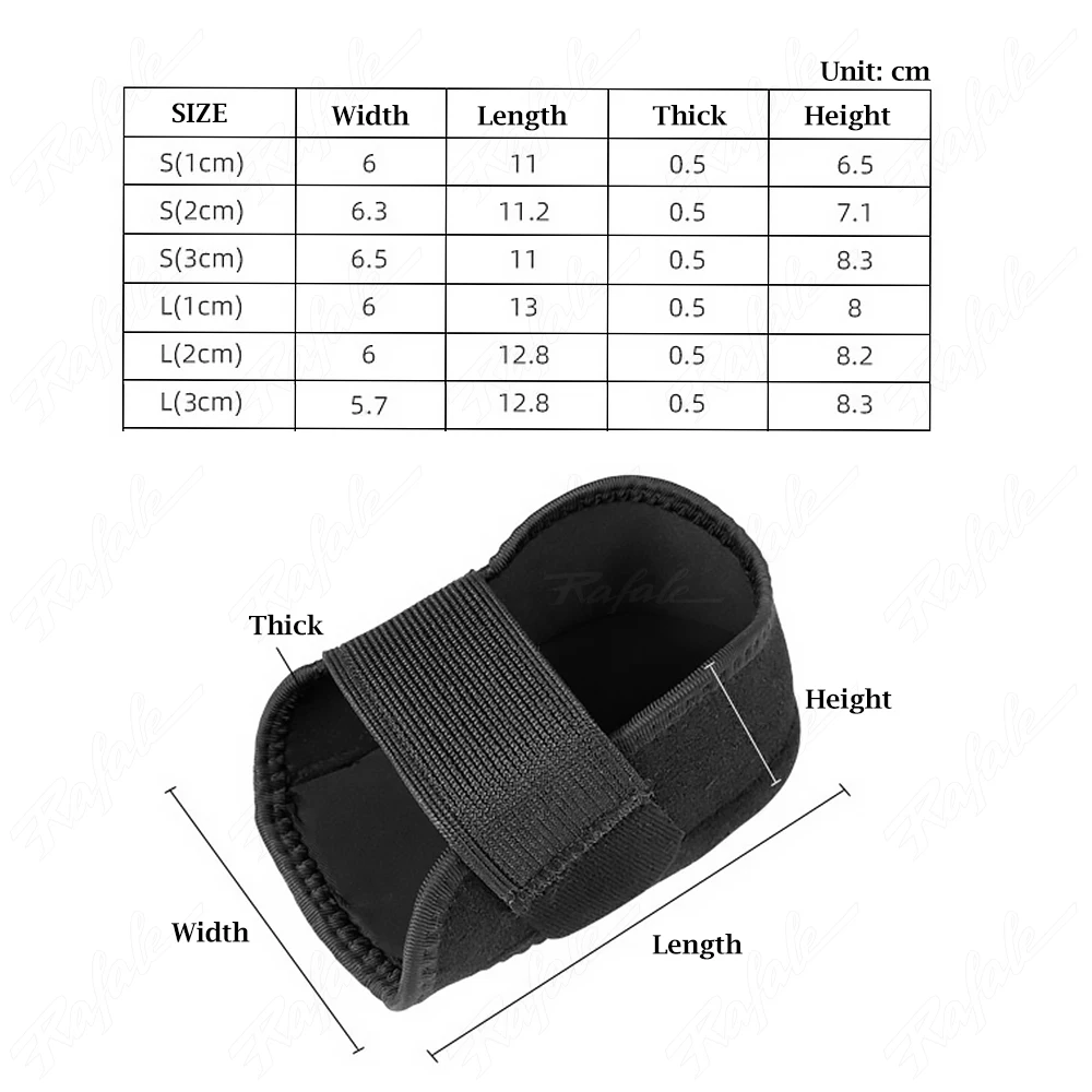 1-3cm Invisible Height Increase Silicone Socks Gel Heel Pad Orthopedic Arch Support Heel Cushion Soles Insole Foot Unisex images - 6