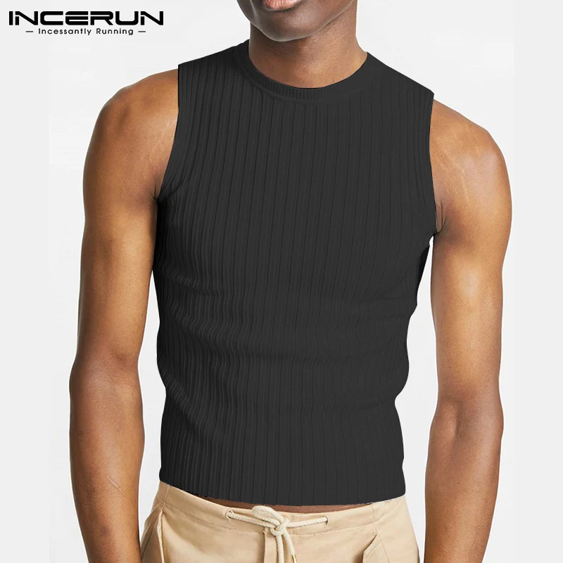 Men Skinny Tanks Top Tank Top Men Color Vests Streetwear Men's