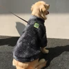 HOOPET 3XL-7XL Winter Thick Big Dog Clothes Lambs Wool Jacket for Medium Large Dogs Windproof Coat Pet Accessories 4