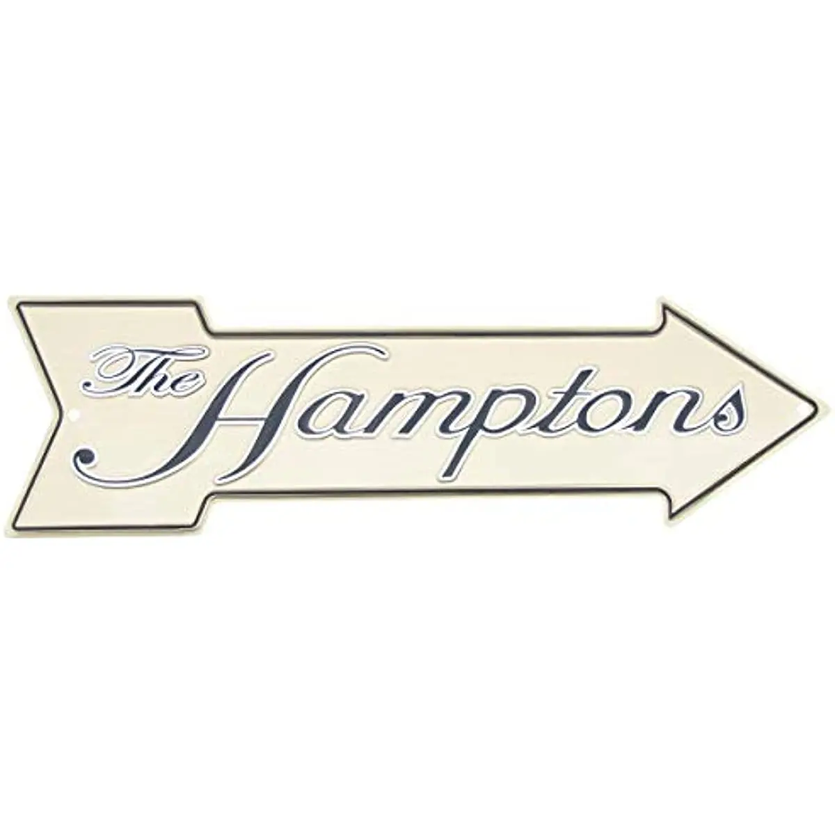 

To The Hamptons Funny Metal Arrow Sign Novelty Man Cave Coastal Home Wall Decor