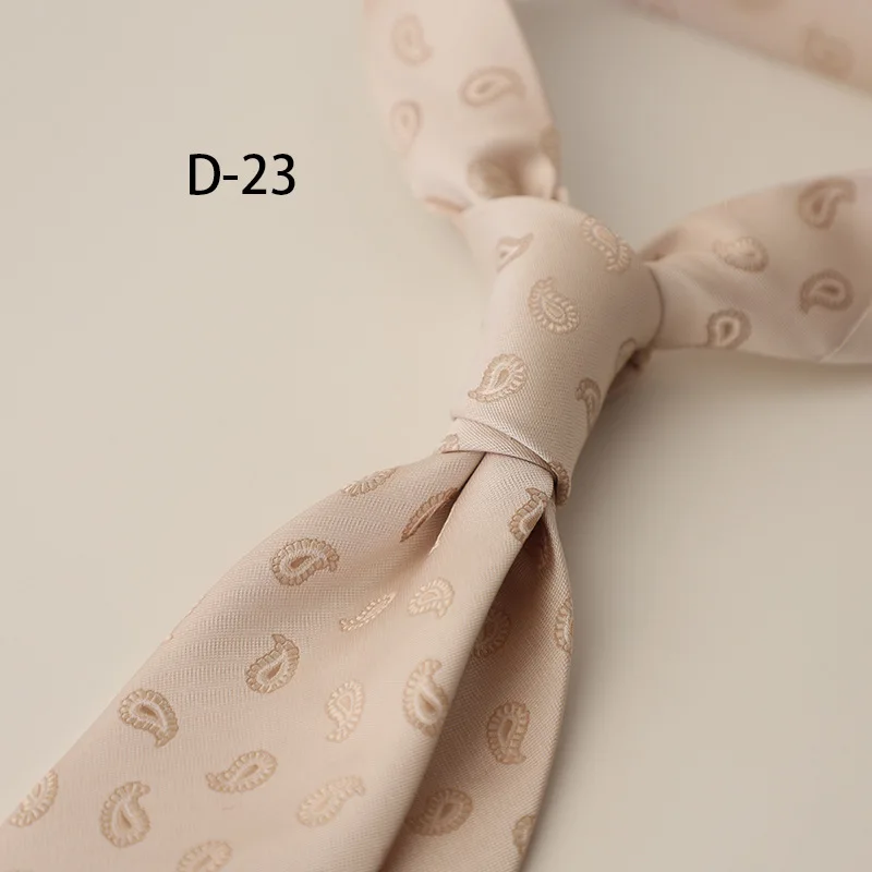 New 8cm Trendy Gentlemen Formal Striped Neck Ties For Men Luxury Red Floral Silky Neckties Wedding Groom Suit Accessories Cravat