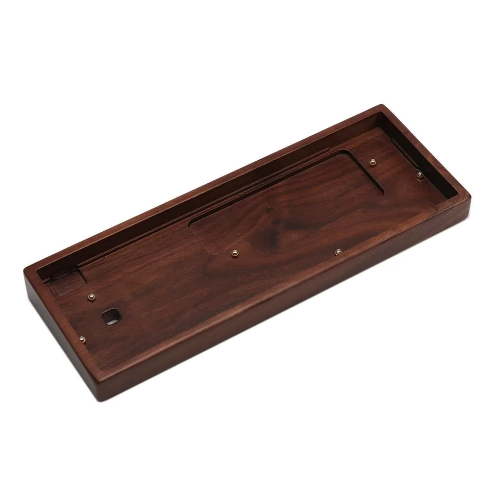 Premium Wooden Keyboard Case with Wrist Rest for 60% Mechanical Keyboards - High Quality Finish