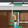 Stainless Steel Kitchen Sink Mounted Liquid Soap Dispenser Countertop Water Pump No-spill Extension Tube Lotion Dispenser 4