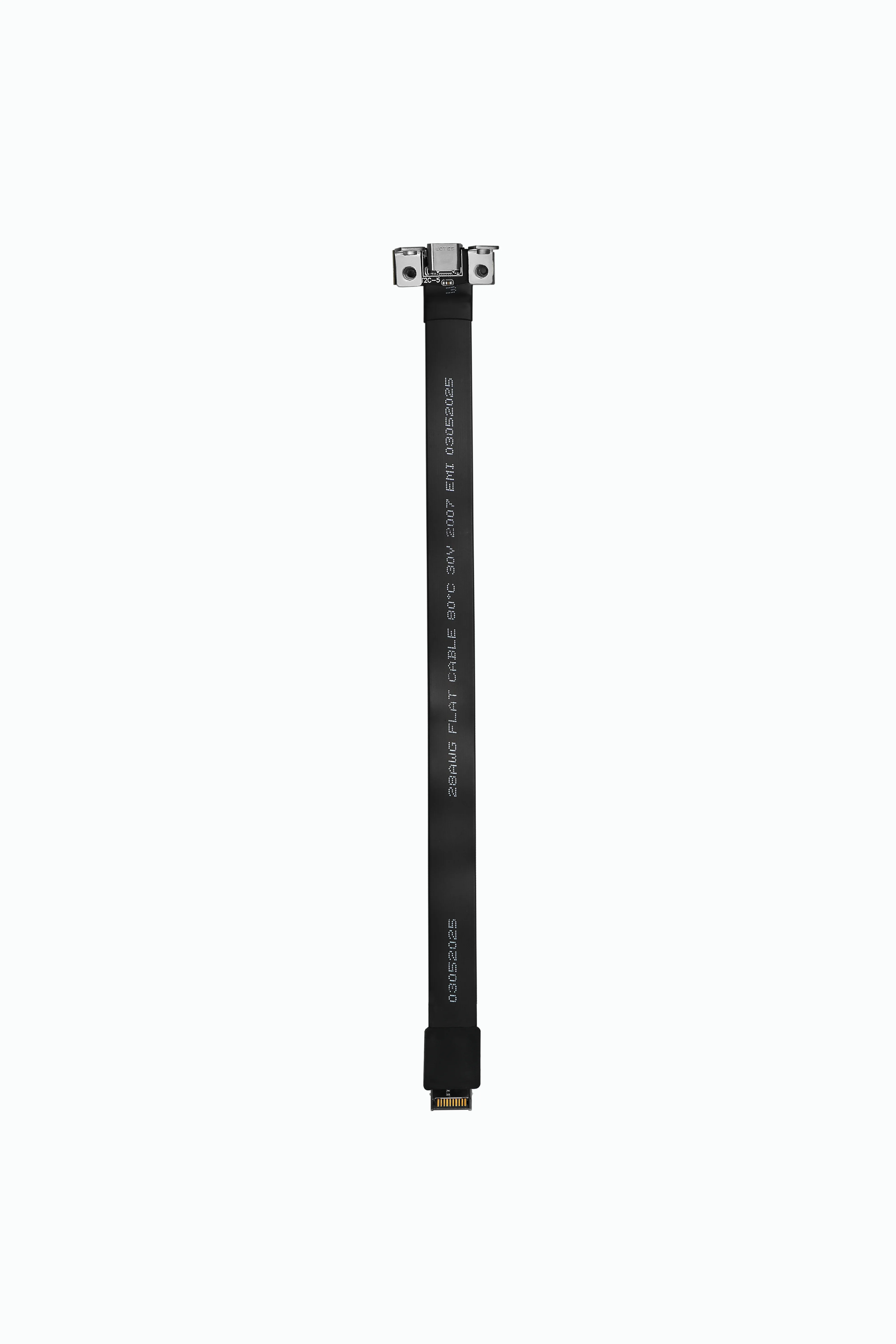 화이트 내부 USB 3.2 Gen2x2 타입-C에서 타입-E 소켓 20Gbps 어댑터 실드 플랫 리본 케이블 ITX/ATX 마더보드 A4 연장 케이블