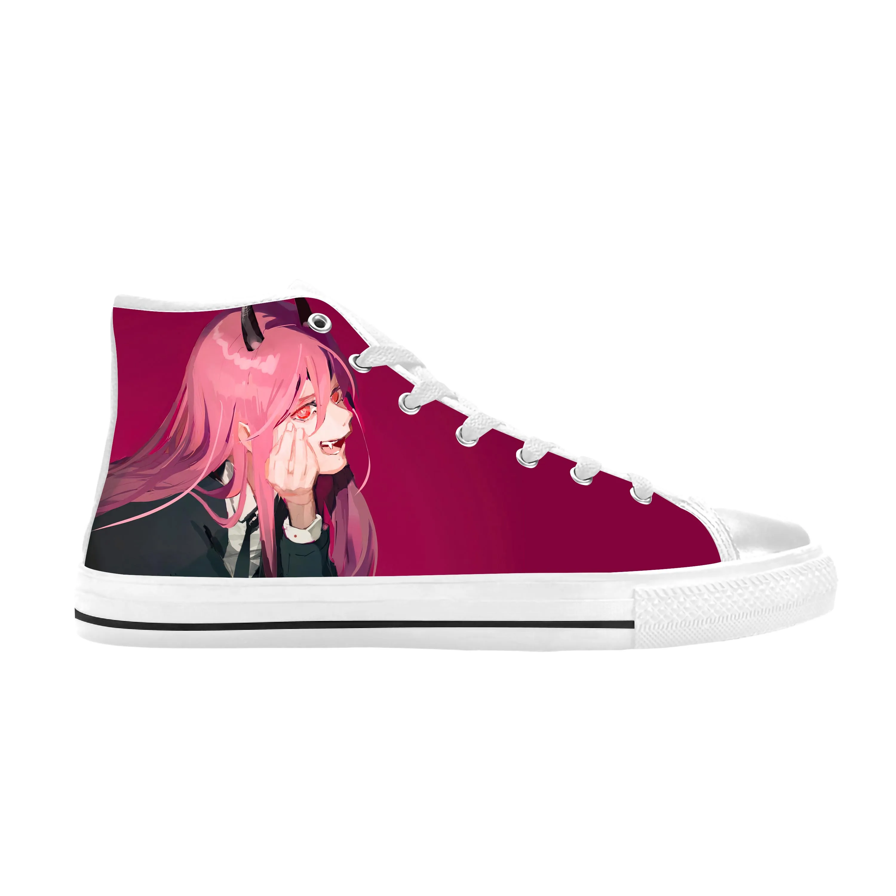 

Japanese Anime Manga Cartoon Chainsaw Man Power Casual Cloth Shoes High Top Comfortable Breathable 3D Print Men Women Sneakers