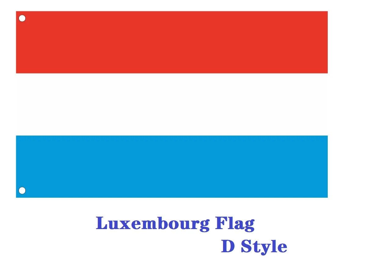 Maßgefertigte Luxemburg-Flagge Luxemburg Hand-/Auto-/Schleifen-/Tischflagge Dekorative Flagge – Detail 11