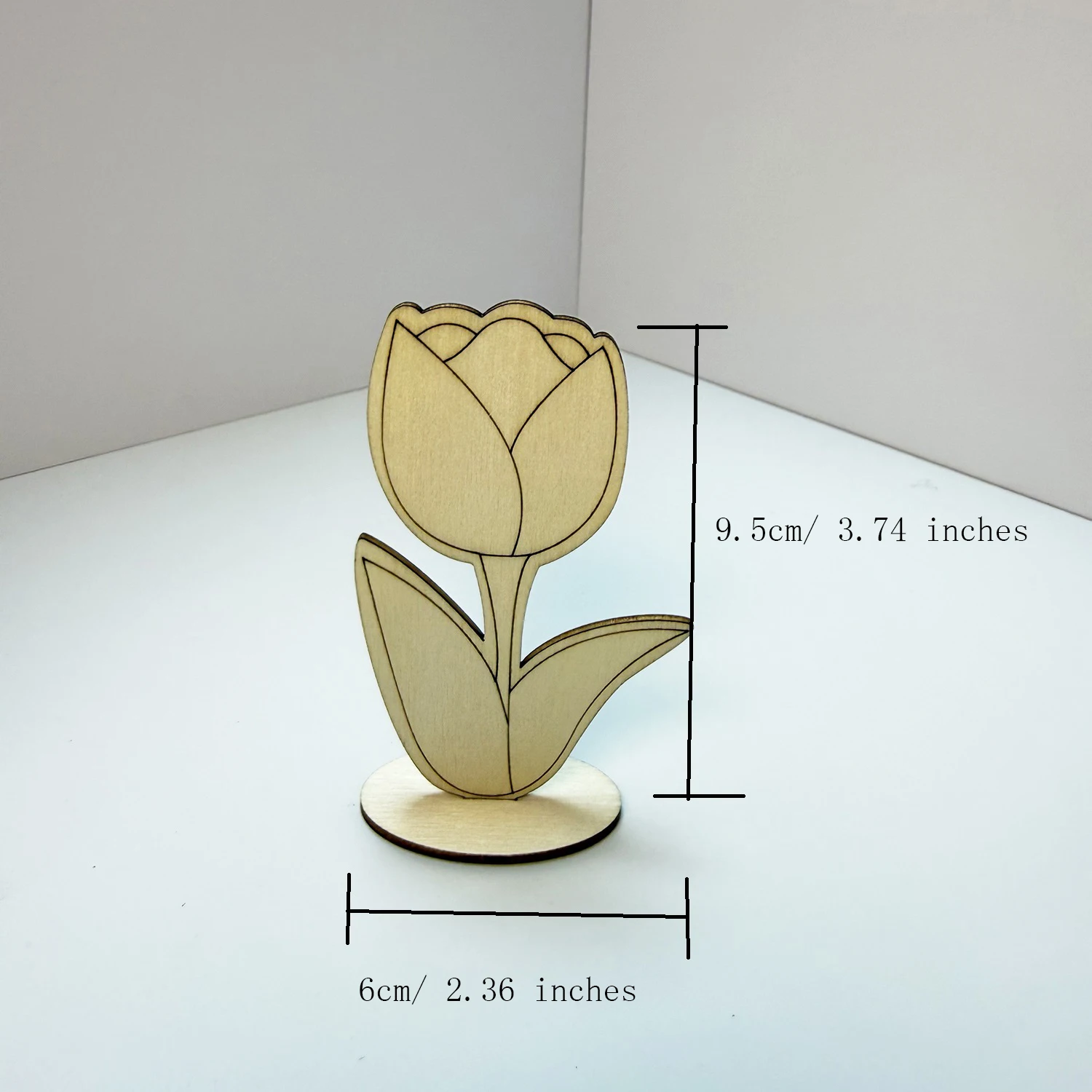 Wooden DIY Craft Flowers 6