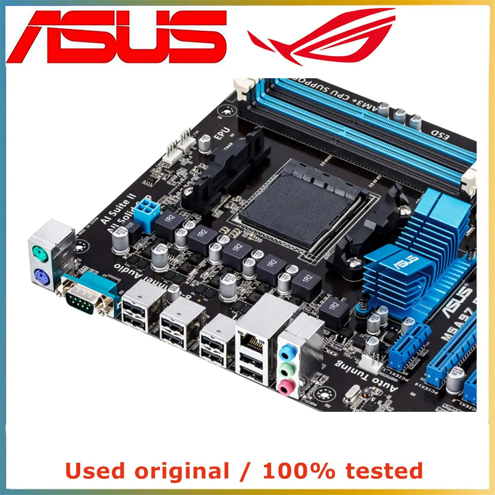 ASUS M5A97 PLUS 컴퓨터 마더보드, AM3 + AM3 DDR3 32G, AMD 970 데스크탑 메인보드, USB2.0 SATA II