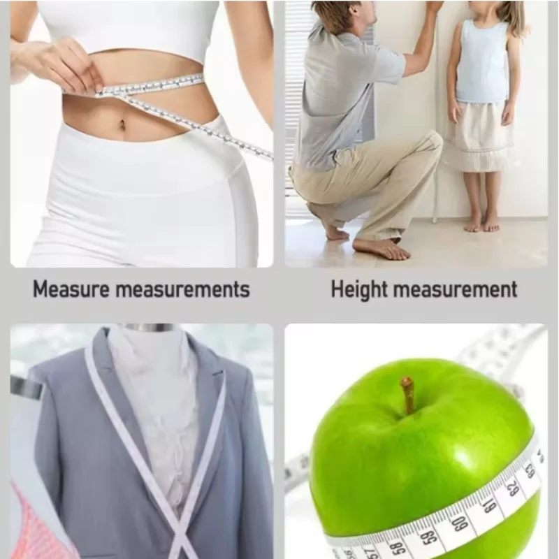 150cm 바디 측정 테이프 자 미니 재봉사용 테이프 소프트 플랫 센티미터 테이프 측정기