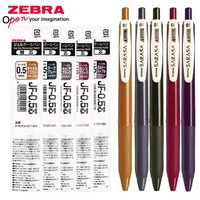 ZEBRA Retro Color Gel Pen JJ15 SARASA Push Color 0.5mm Pens for Writing 10 Color Kawaii School Supplies Japanese Stationery 1