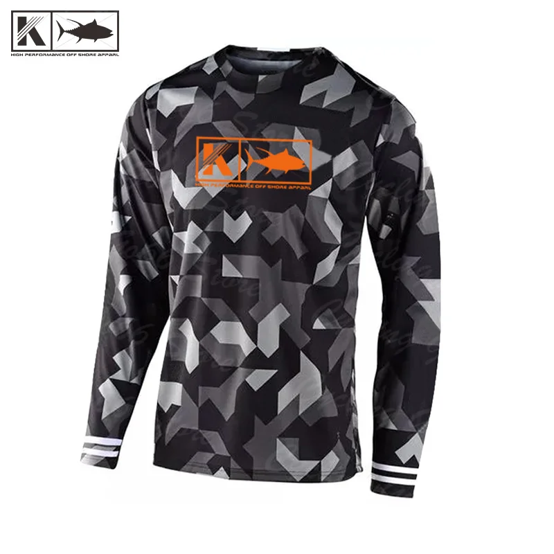 

KOOFIN Men's Fishing Long Sleeve Performance Shirt 50+ UPF Sun Protection Quick Dry Lightweight Breathable Outdoor Shirts Tops